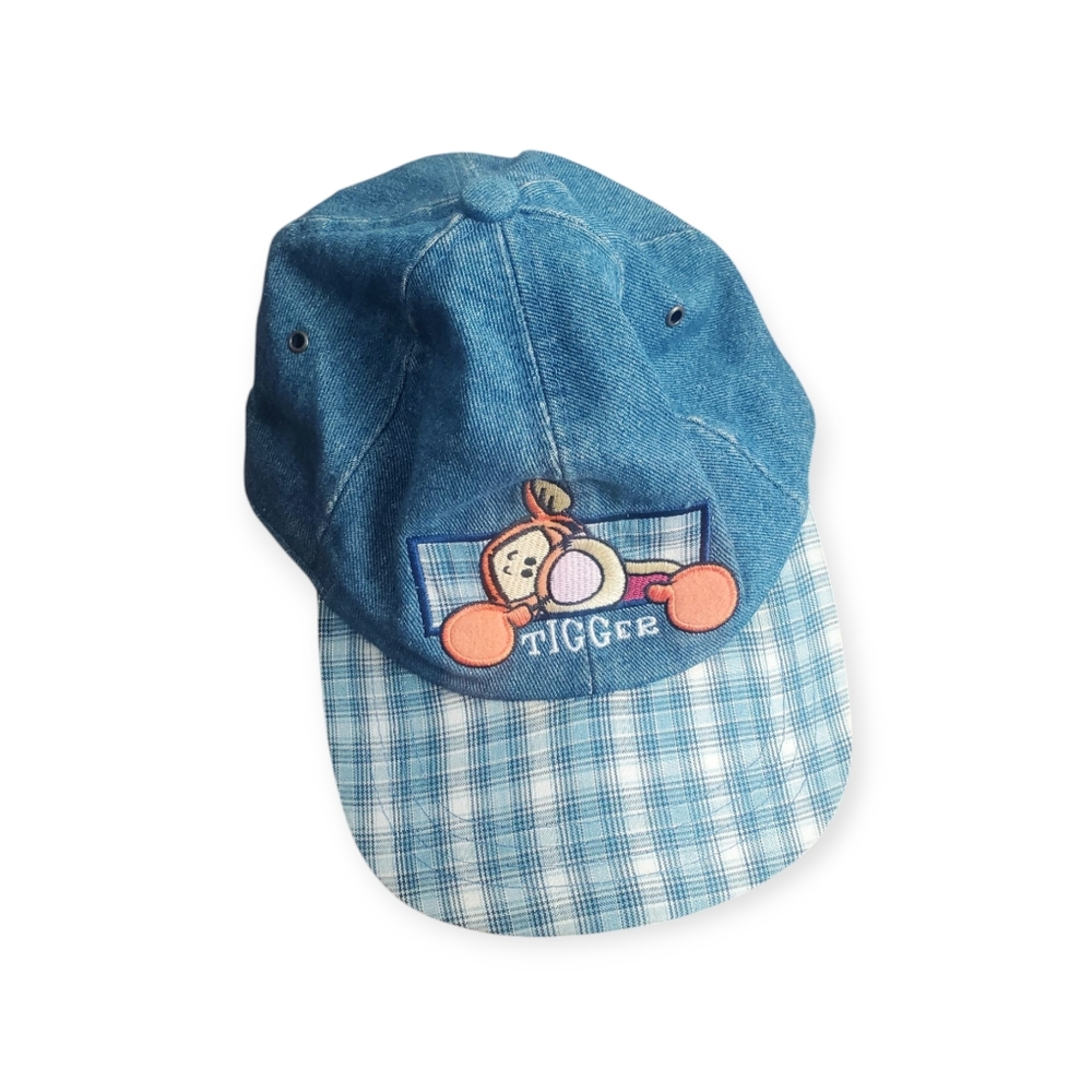 Vintage Blue Tigger Denim Baseball Hat Toddler One Size